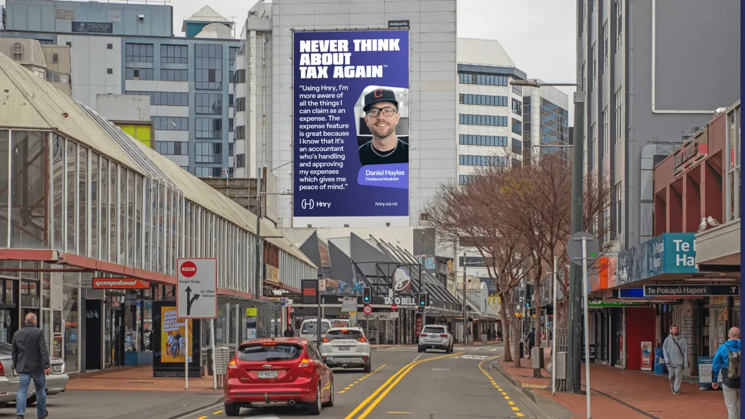 Out-of-home advertising concept.